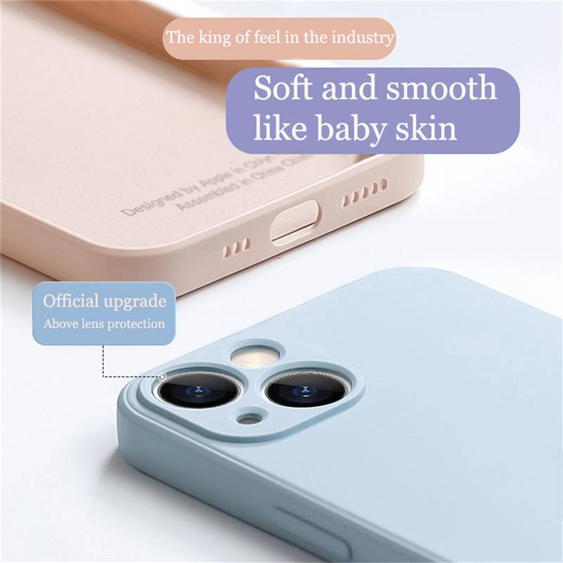 Soft Case Pelindung Kamera Bahan Silikon Untuk iPhone 14 13 12 11 Pro Max