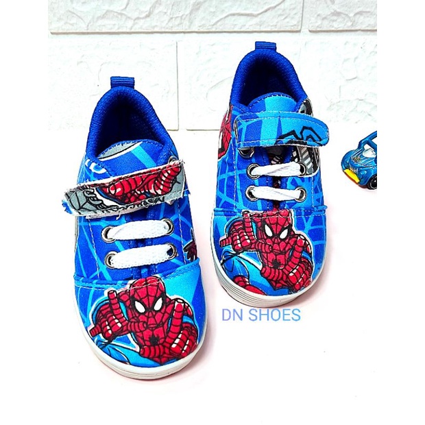 Sneakers Anak Laki Laki Sepatu Anak Laki laki Karakter Spiderman Navy