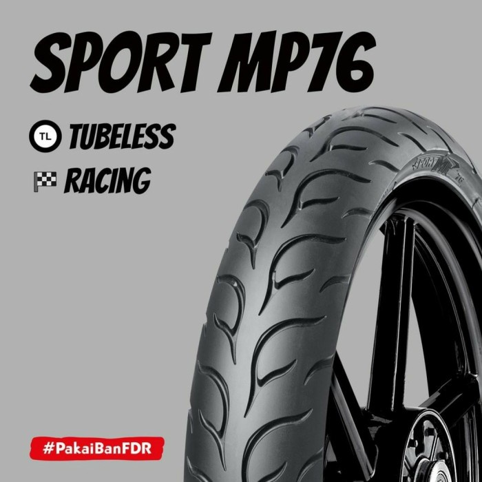 Ban Luar Motor FDR Ukuran 90/80-17 MP-76 Tubeless