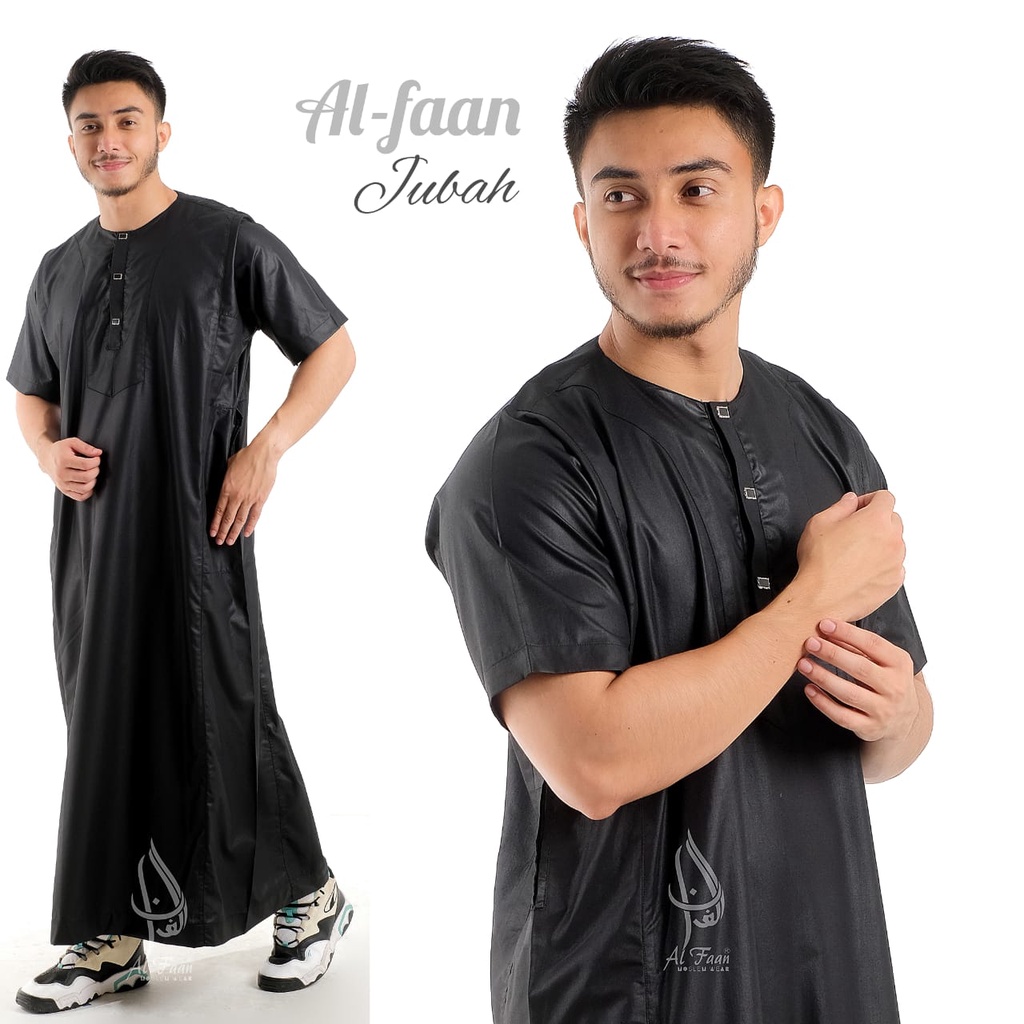 DISKON JUBAH GAMIS PRIA JUBBA AL FAAN LENGAN PENDEK JUBAH PRIA MUSLIM PRIA JUBAH GAMIS SAUDI JUBAH