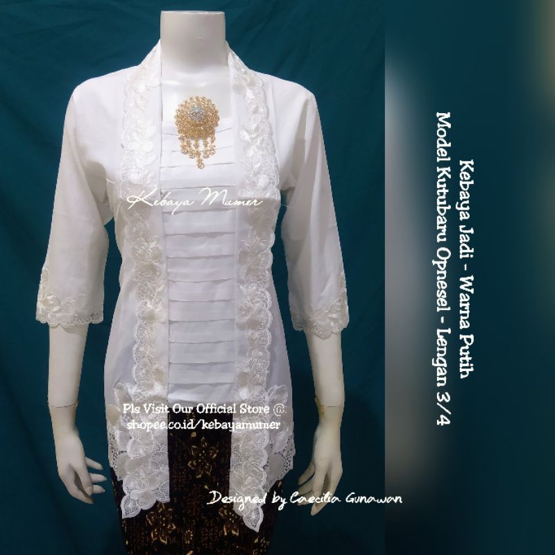 Kebaya Encim Bordir. Kebaya Encim Modern. Kebaya Encim Datar. Kebaya Bordir. Kebaya Putih. Kebaya Putih Bersih