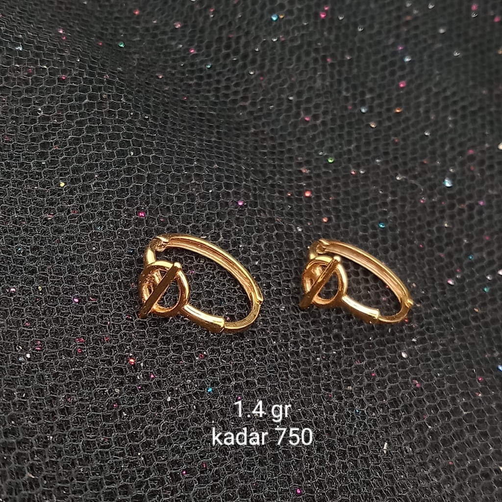 Anting emas 17K - 1.4 gr kadar 750 - 3734