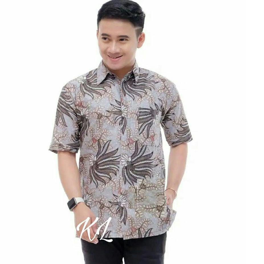 Harga Termuraah Baju Batik Pria Dewasa 2022 Lengan Pendek Kekinian Kemeja Batik Lengan Pendek Pria M