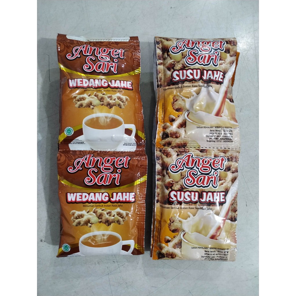 

Anget Sari Susu Jahe - Wedang Jahe 1 Renceng (10 sachet)