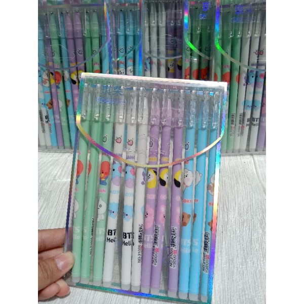 

PULPEN GEL MOTIF BTS 21 / PULPEN BISA DI HAPUS / HARGA SATUAN