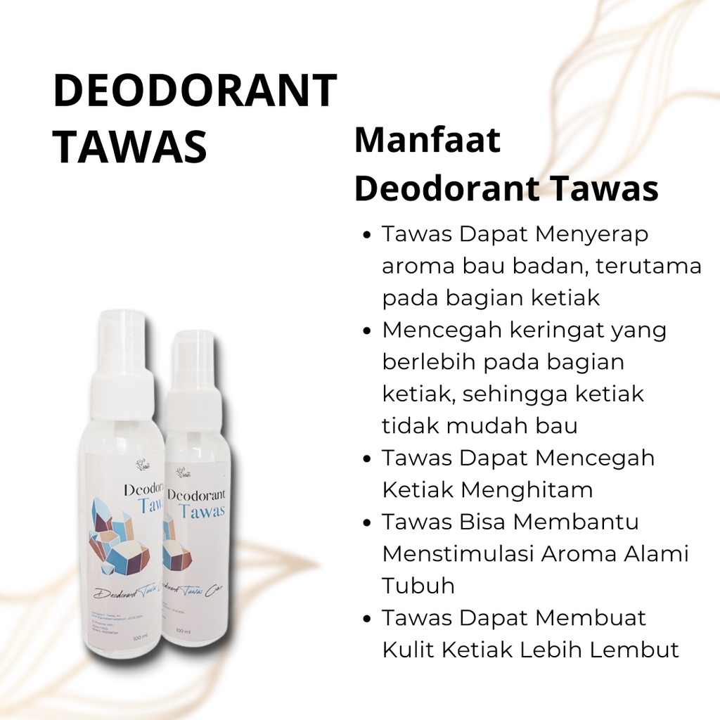 Deodorant Tawas spray ORGANIK natural penghilang bau badan air tawas ketiak deodoran spray tawas cair pria wanita deodoran alami semprot