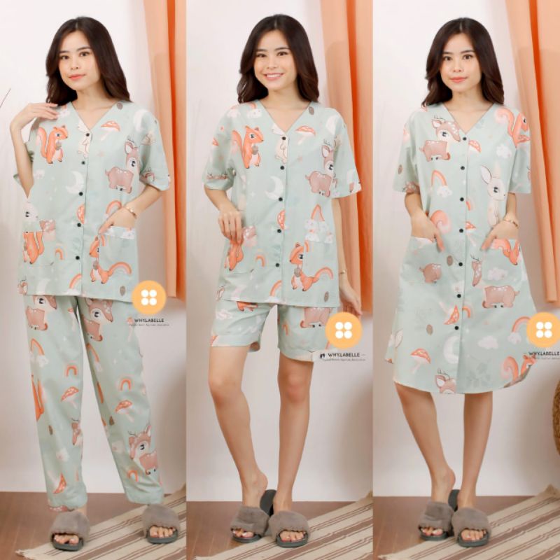 baju tidur piyama motif TUPAI