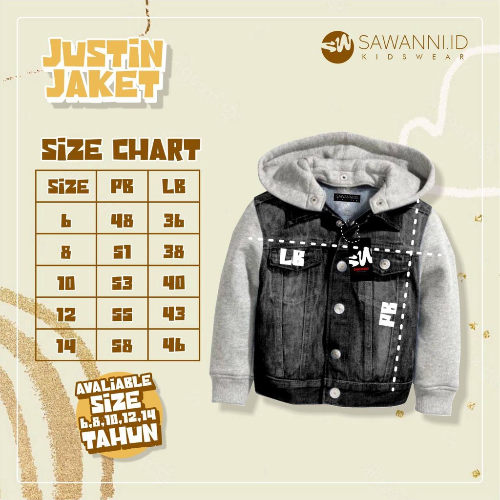 JUSTIN Jaket By SAWANNIKIDS