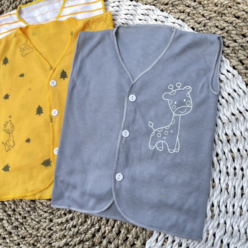 3 PCS Baju Lengan Kutung Bayi Bayi Atasan Bayi Baju Newborn Baju Bayi Baru Lahir Gift Bayi Hadiah Lahiran Bayi DNW BABY