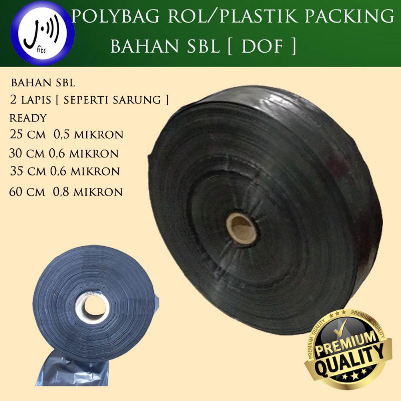 

Polybag Rol SBL Dof 1 kg/Plastik packing SBL Dof 1 kg [Request ukuran]