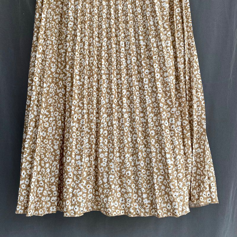 Rok Plisket Motif Bunga/Rok Plisket Premium Import