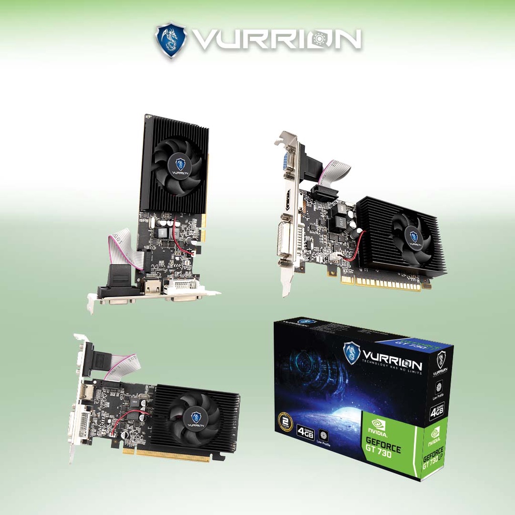 VGA Geforce Nvidia GT 730 LP 2GB / 4GB GDDR3 64Bit GT730 730LP Low Profile GPU Vurrion