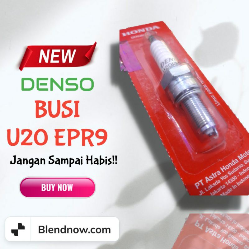 BUSI DENSO KODE U20 EPR9 AHM HONDA ORIGINAL BERKUALITAS