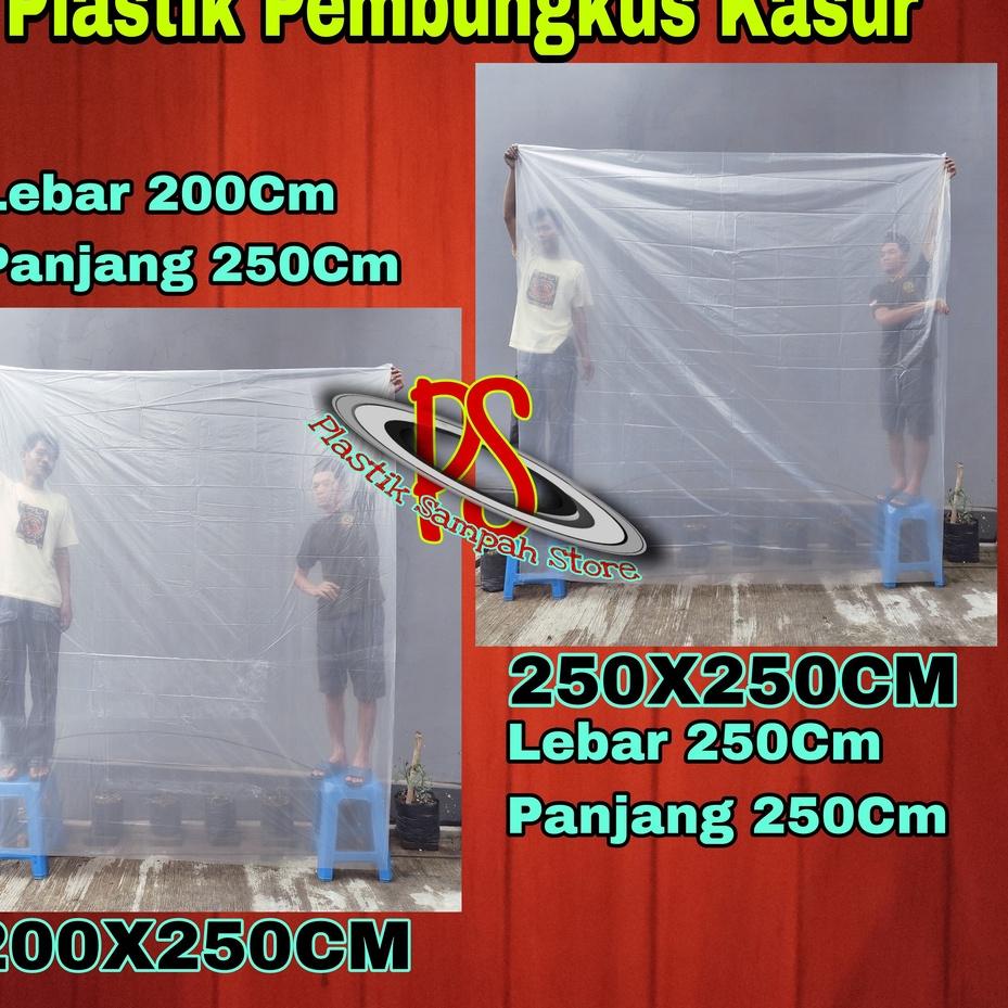 Ready Plastik PE Bening / Plastik Pembungkus 120 x 200 cm / Plastik Bening Besar