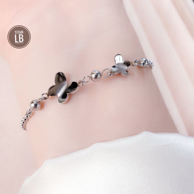 Perhiasan Gelang Tangan Rantai Wanita Titanium Cantik Dan Simple N27102201