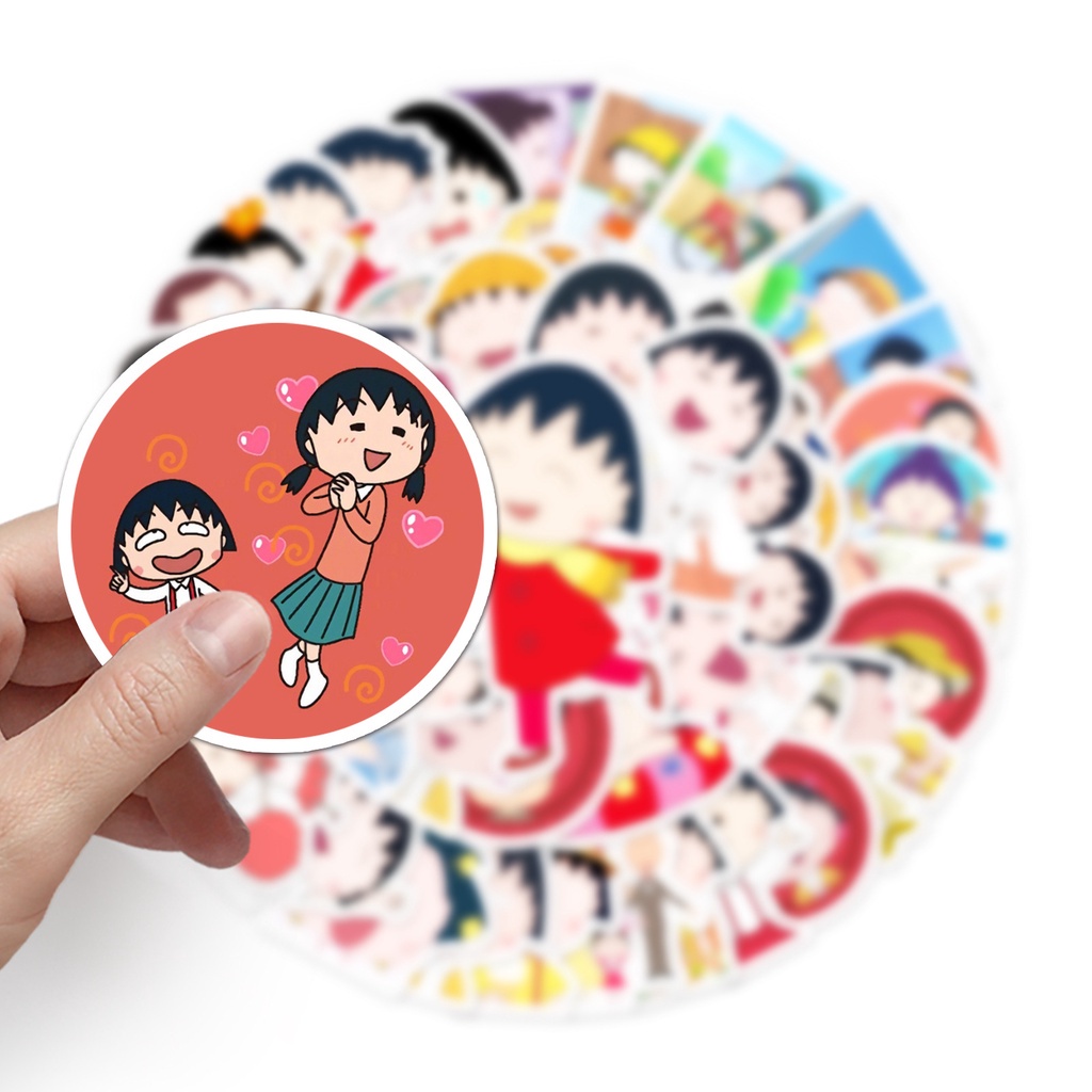 CM004 – Sticker / Stiker / Alat Tulis Anime Manga Cosplay Jepang Chibi Maruko Chan