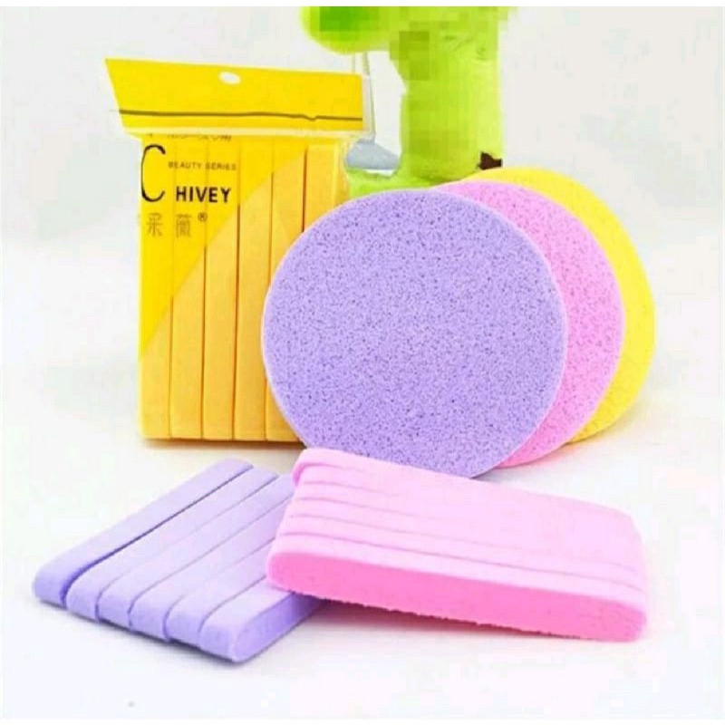 Facial sponge stick spons stik spons pembersih wajah spons pembilas masker facial make up remover