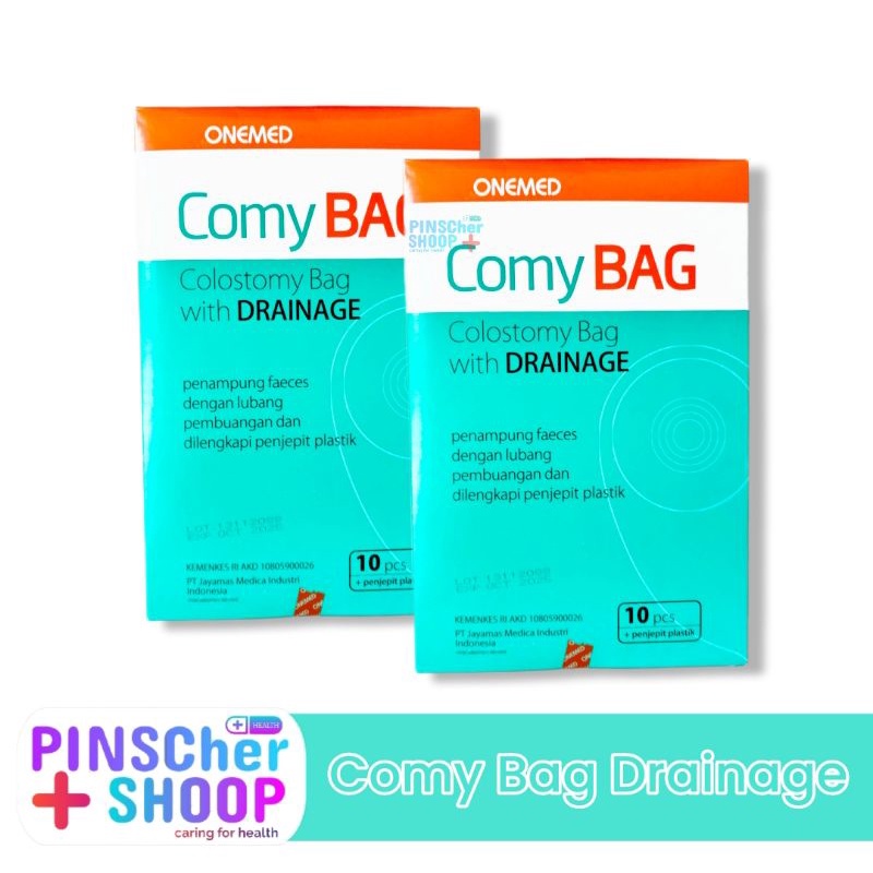 KANTONG KOLOSTOMI  COLOSTOMY BAG WITH KLIP COMYBAG BOX ISI 10 PCS