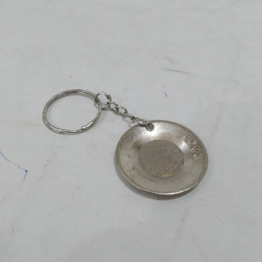 Key Chain Gantungan Kunci Ganci perkakas rumah tangga piring bulat dramashop