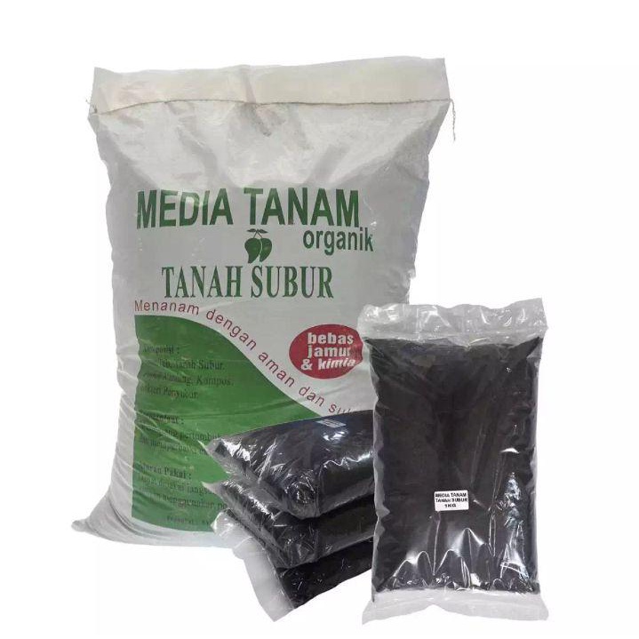 Media Tanam Tanah Subur Repacking 1 Kg / media tanam tanah subur