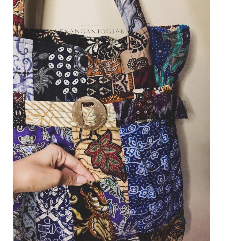 ARINI TOTE BAG |Tas Totebag Premium Batik Kain Perca Jinjing Tenteng Etnik Oleh Oleh Jogja Kerajinan