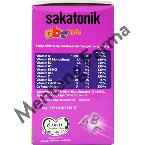 Sakatonik abc Rasa Anggur - Multivitamin Pertumbuhan Anak