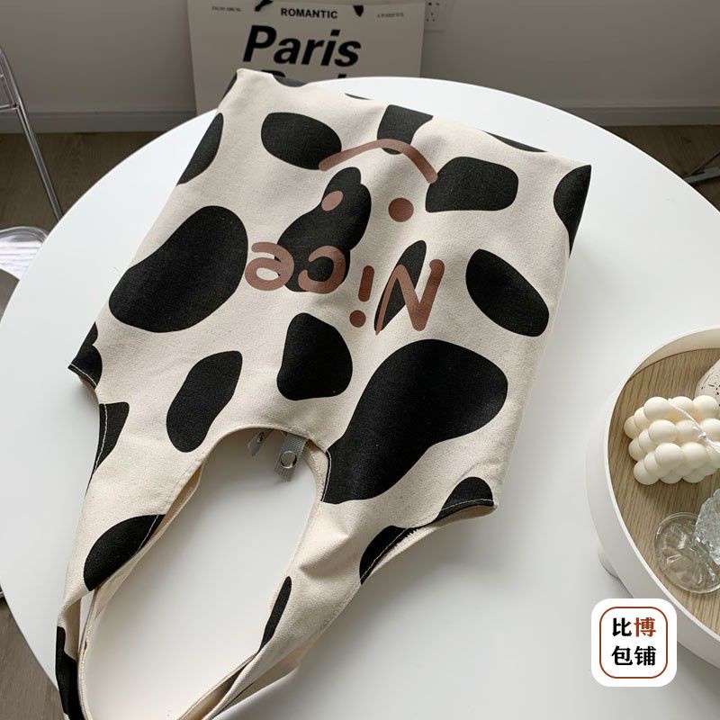 ♂✽✘Tas Sera Wanita 2021 Baru Tas Kanvas Siswa Wanita Versi Korea Tas Bahu Kapasitas Besar Tas Sekolah All-Match Tote Bag