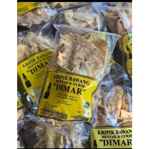 

KRIPIK BAWANG DIMAR KHAS JEMBRANA BALI 80gr, 160gr, 280gr