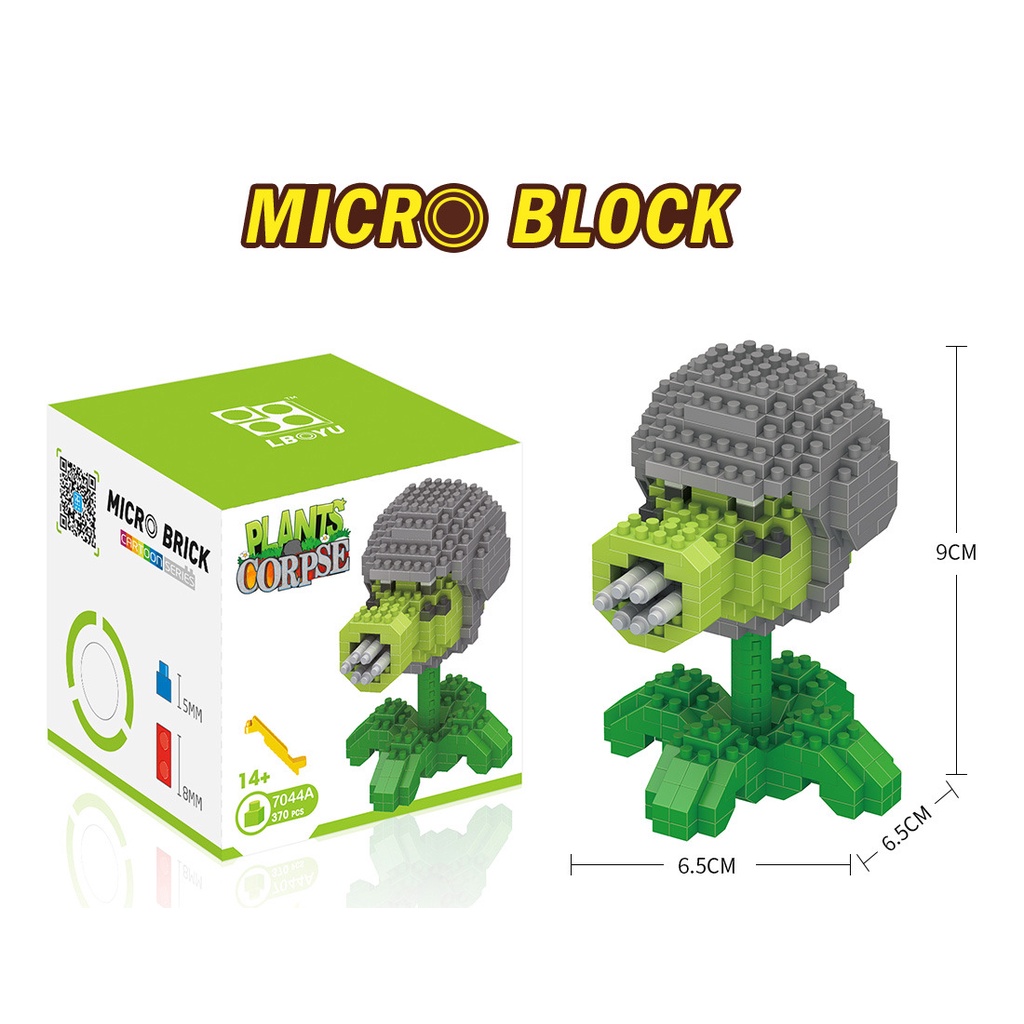 PVZ building block toy set for children