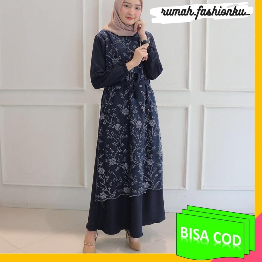 Diskon NBVKD Baju Muslim Wanita Atasan Dress Wanita Muslim Import Impor Tunik Cewek Tunik Katun Tuni