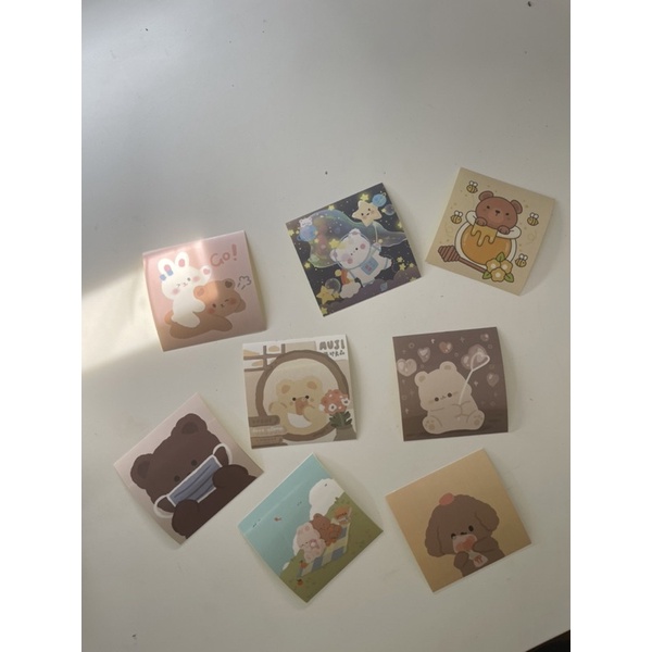 

sticker lucu kartun korea dekorasi jurnal scrapbook