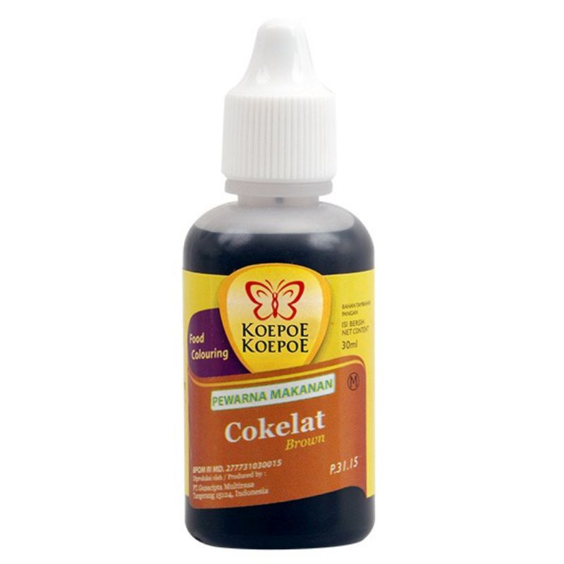 

Pewarna makanan Koepoe Koepoe Coklat 30 ml