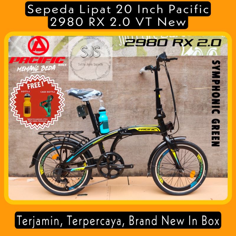 Sepeda Lipat / Folding Bike 20 Inch PACIFIC 2980 RX 2.0 VT Steel 7 Speed New