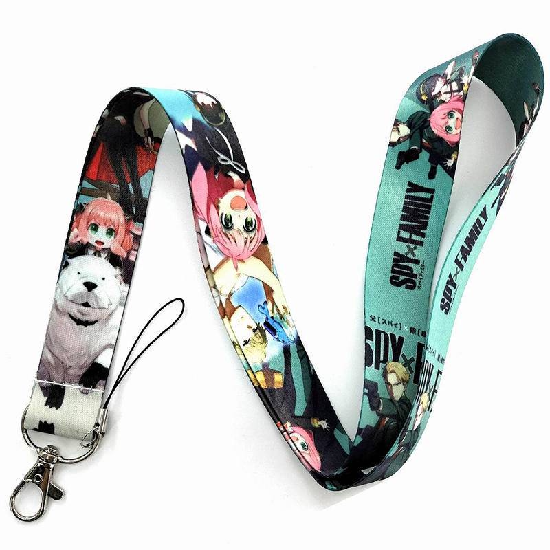 SXF015 – Tali Lanyard HP Gantungan Kunci Keychain Name Tag Case Spy x Family Anya Anime Cosplay Jepang