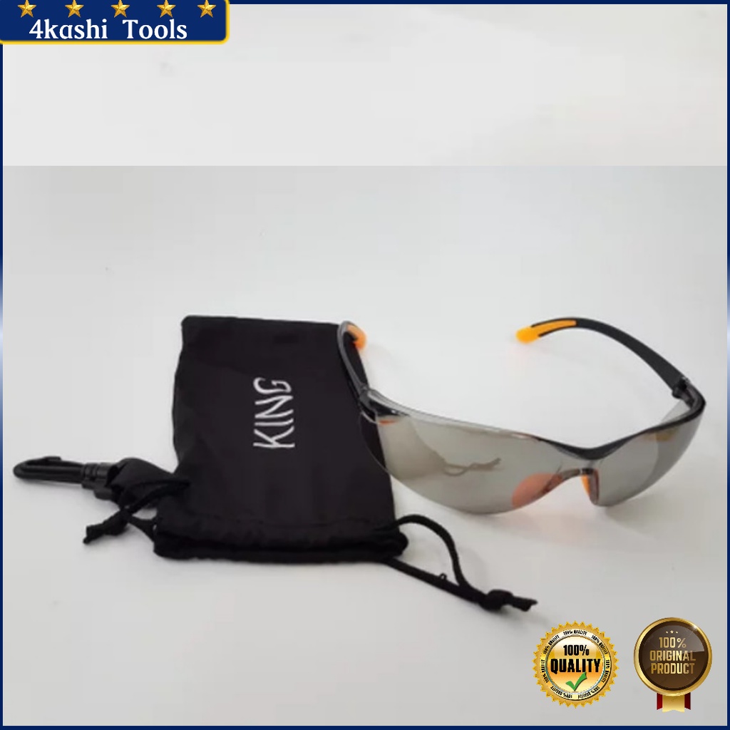 Kacamata Safety smoke color King / Kacamata Proyek / kacamata fashion