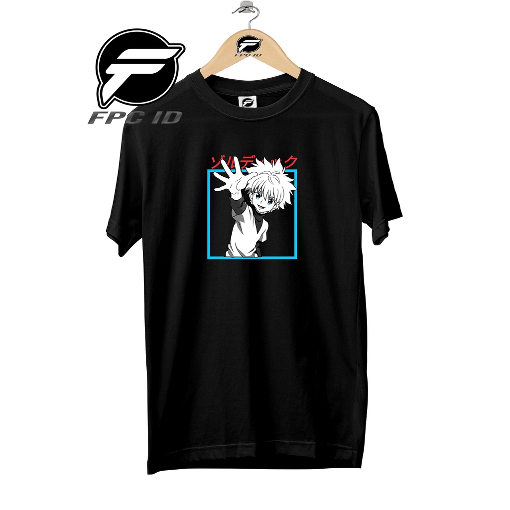 Kaos Anime Killua Zoldyck Cotton Combed 30s Pakaian Distro Jumbo Pilihan Favorit Fpc Id