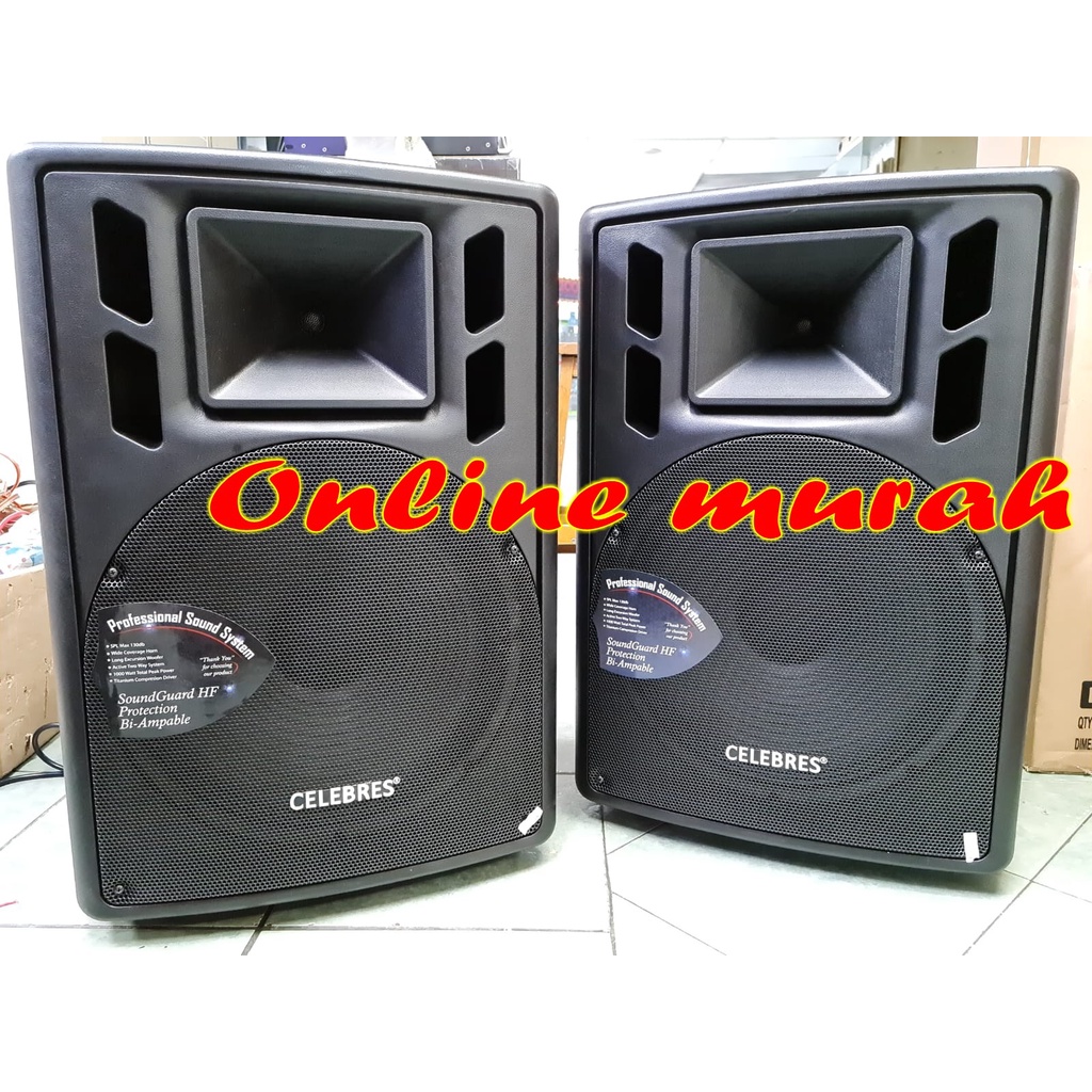 speaker aktif aktif celebress 15-d kbm 15 inch 2 bh 1000 watt original