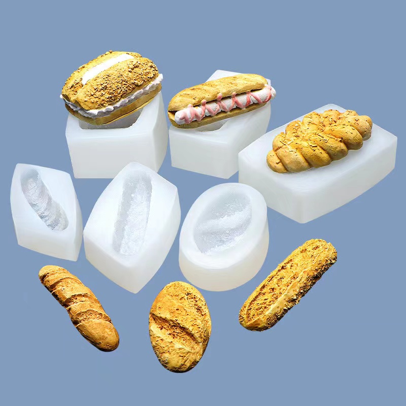 Candle and Wax Melts Silicone Mold Mould / Cetakan Oreo , Waffle , Waffer , Cake , Candy, Roti Cetakan Lilin Leleh bentuk Hati Cetakan Resin Cetakan Coklat Es Batu Sabun Hotdog Croisant Sandwich