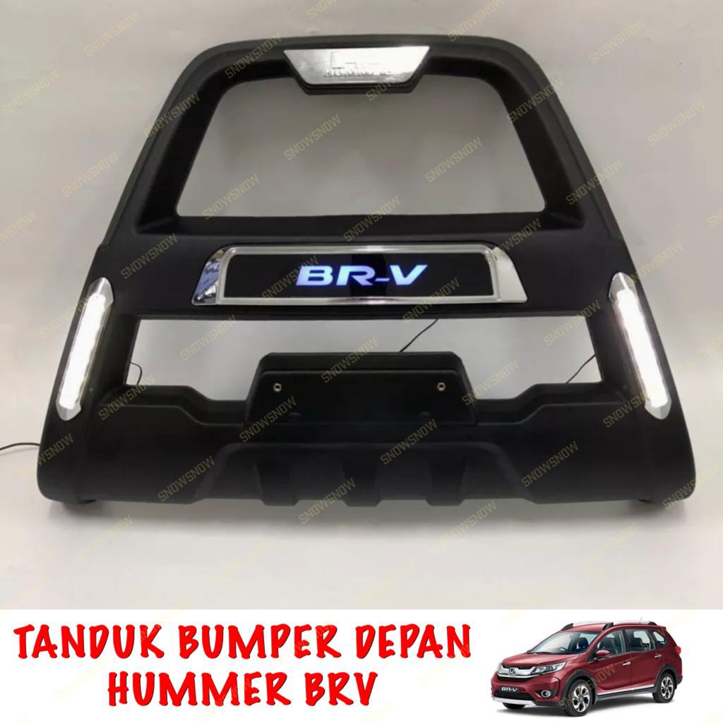 Tanduk Bumper Depan Mobil BRV Hummer Lampu LED