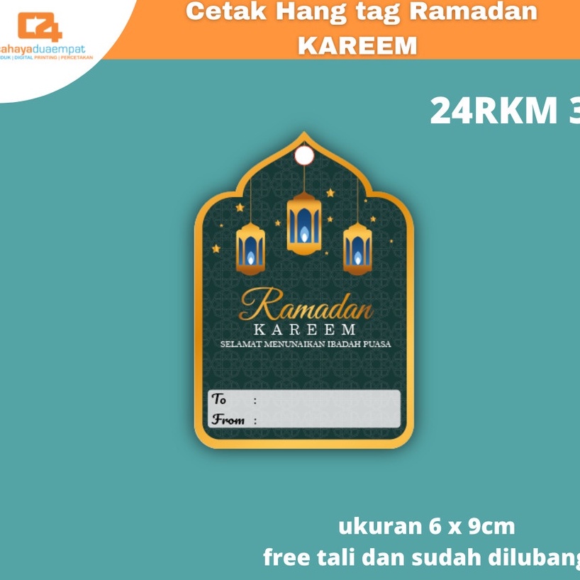 

Hangtag Hang Tag Hangtang Label Custom Costum Ramadhan Puasa Free Tali