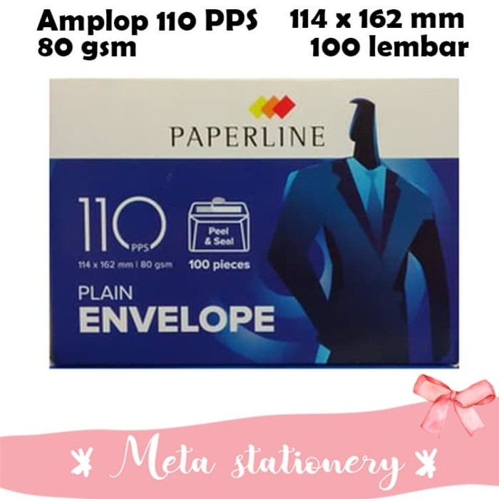 

Hemat Amplop Paperline 110 Pps ( 114 X 162Mm) 100 Lembar Gilaa!!!