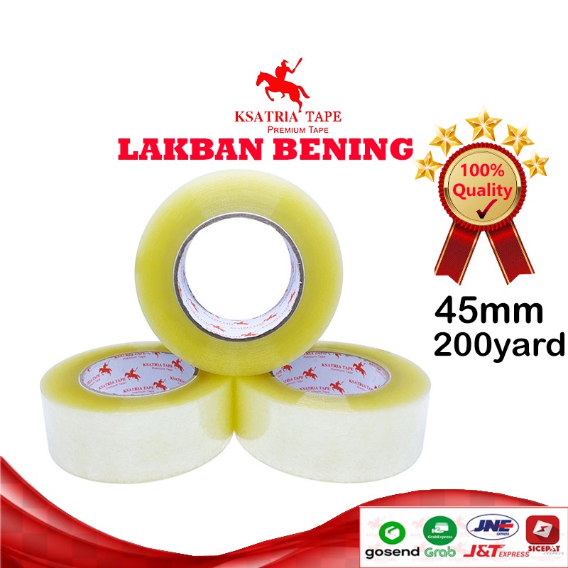 

【Terlaris】 Lakban OPP Bening (45 Mm)50yard/100 Yard/200yard/300yard/ 2 Inch Lakban Bening 100 Yard 45mm/48mm Terlengkap Opp Lakban Bening Lakban Coklat Sticky N Strong Kualitas (Promo Murah ) COD
