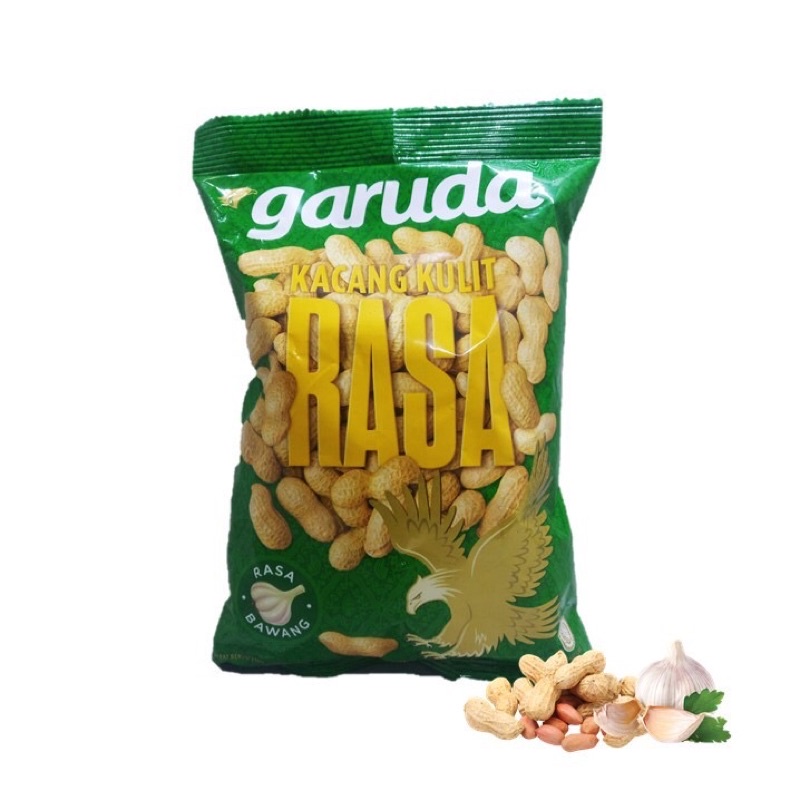 Garuda Kacang Kulit Rasa Bawang 55g (Kemasan Sachet)