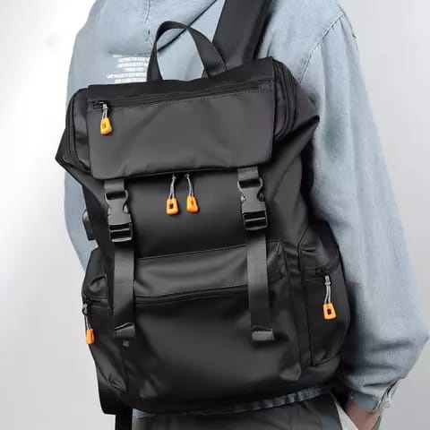 GTB Ransel Pria Klub New Arrival - Tas Ransel Kulit IAC Backpack Up to 15 inch - Tas Pria Tas Wanita Daypack