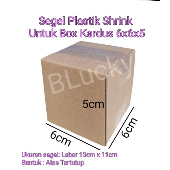 

100pcs Segel Plastik Shrink Lebar 13cmx11cm untuk Wrap Box Kardus 6x6x5