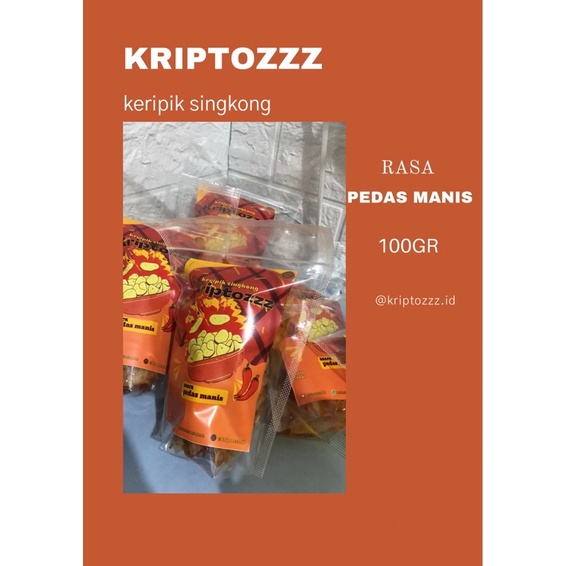 

5 Bungkus 100gr Keripik Singkong Pedas Manis keripik pedas keripik singkong balado