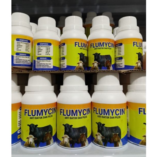 FLUMYCIN 100ml - OBAT AMPUH FLU BATUK PILEK sapi kambing domba - Lebih Komplit