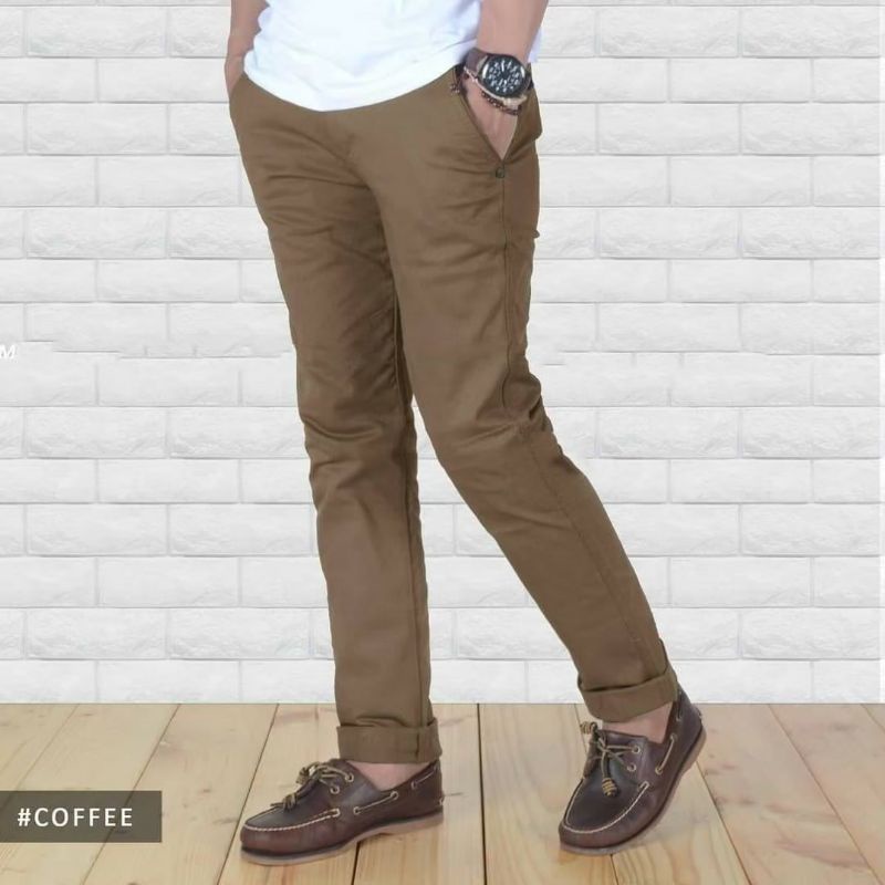 CELANA PANJANG CHINOS PRIA BAHAN KATUN TWILL