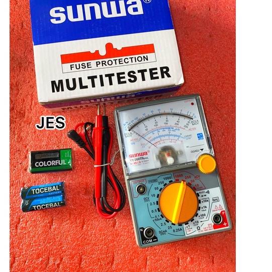 10.10 FLASH SALE Multitester Avometer Multimeter Analog Sunwa Ada Buzzer YX-360TRE-B-L  ORIGINAL SUN