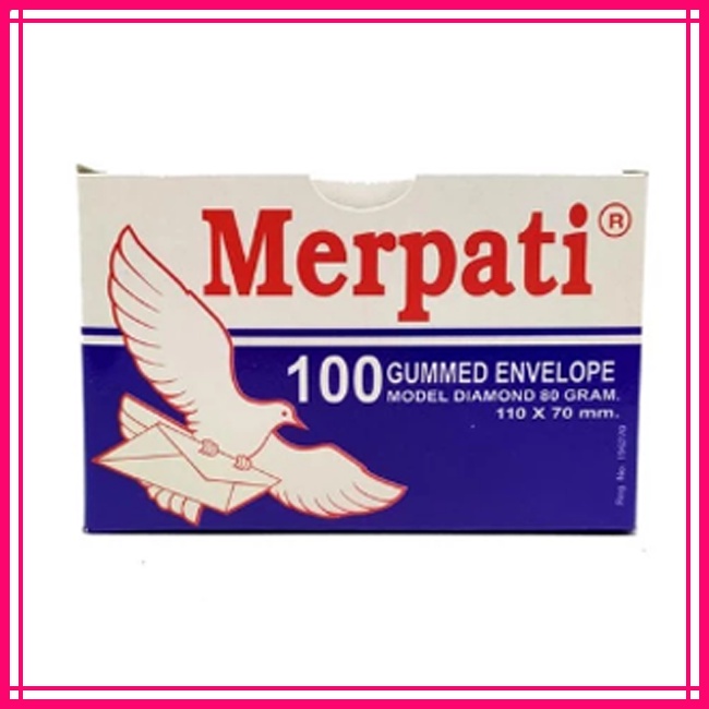 (1 BOX) AMPLOP MERPATI VISIT 80GR 100 LEMBAR